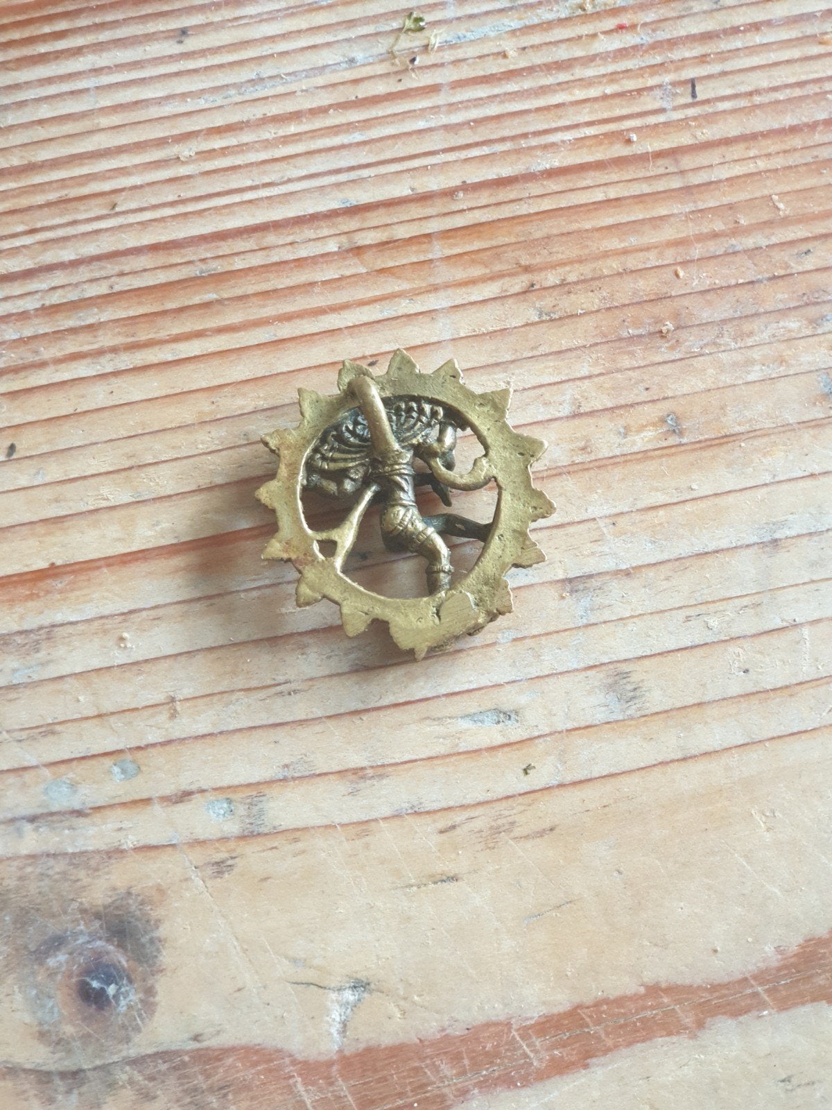 Vintage Indiase hanger met dansende Shiva 4 cm Nataraja, Ophalen of Verzenden