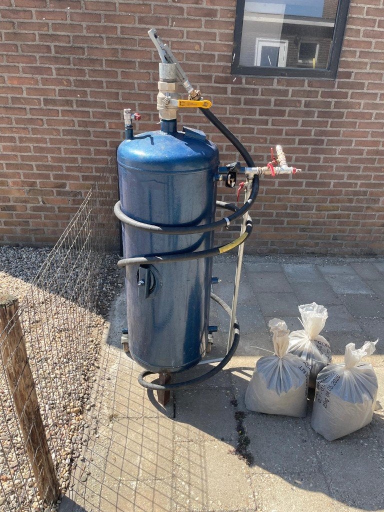straalketel / zandstraler, Ophalen, Gebruikt