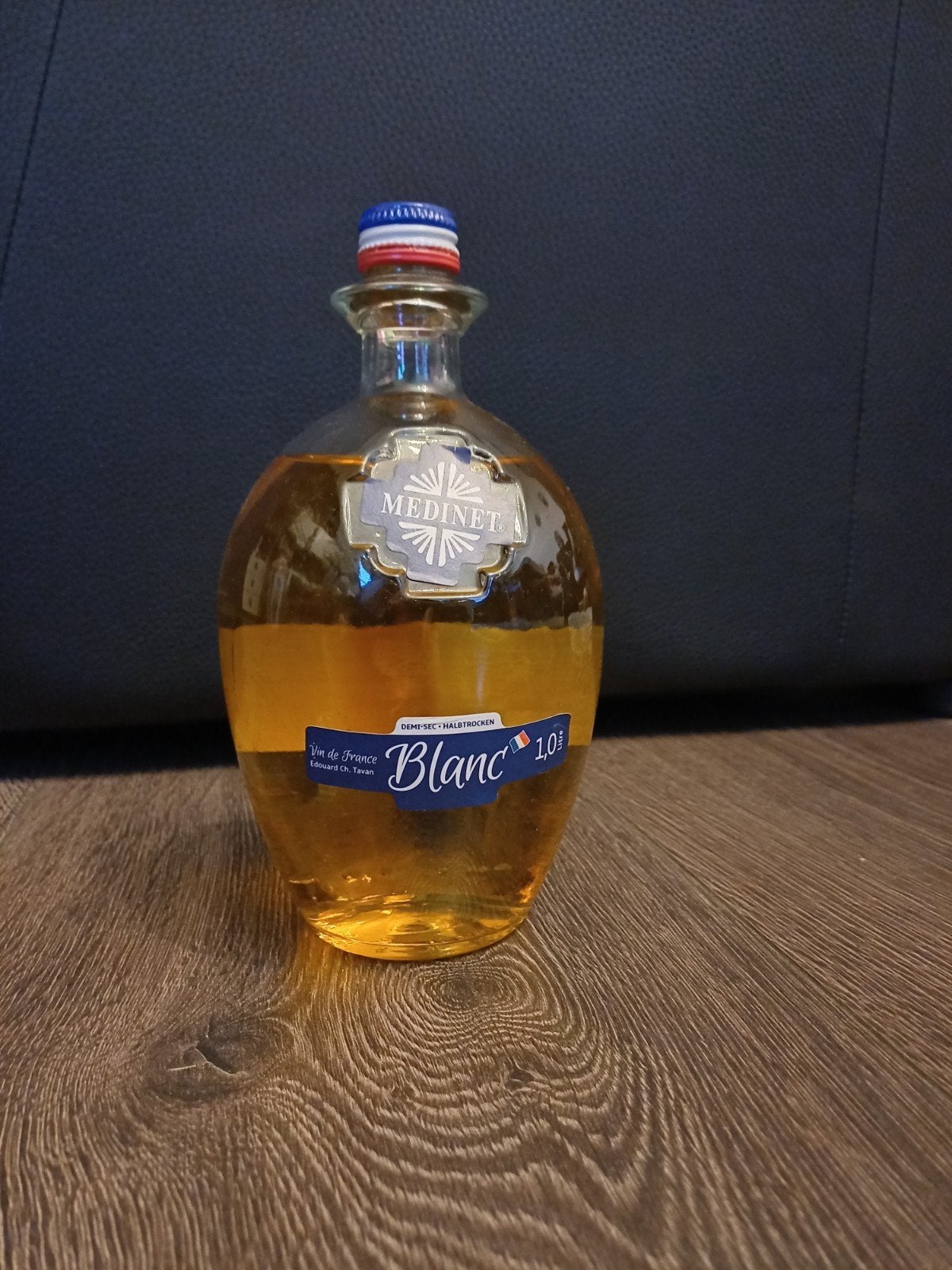 Medinet Blanc Vin de France 1.0L - Demi-Sec Witte Wijn, Verzamelen, Wijnen, Ophalen of Verzenden, Nieuw, Frankrijk, Witte wijn