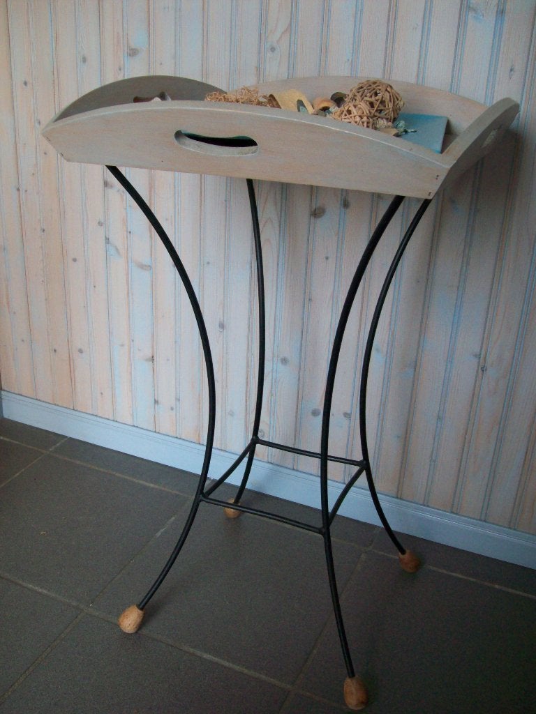 Decoratie/bijzettafel., Huis en Inrichting, Minder dan 55 cm, Metaal of Aluminium, Vierkant, Ophalen of Verzenden