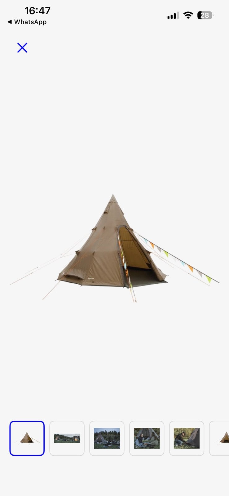 Tipi Tent - kamperen in stijl, Caravans en Kamperen, Tenten, Ophalen of Verzenden, Zo goed als nieuw, Meer dan 6