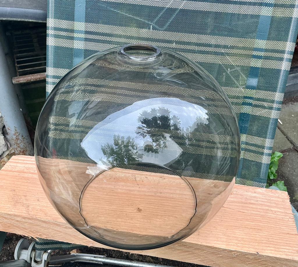 2 glazen Raak globe bollen? ( of gewone hanglampen.), Ophalen