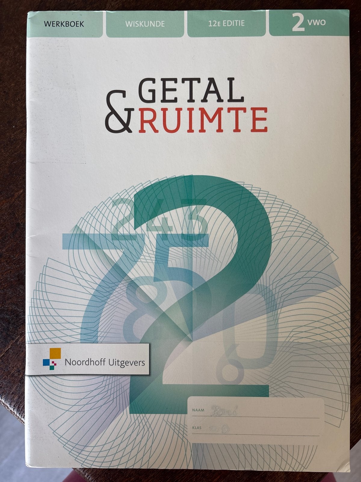 Getal & Ruimte Werkboek Wiskunde 2 VWO 12e editie, Boeken, Ophalen of Verzenden, Zo goed als nieuw, VWO, Wiskunde A