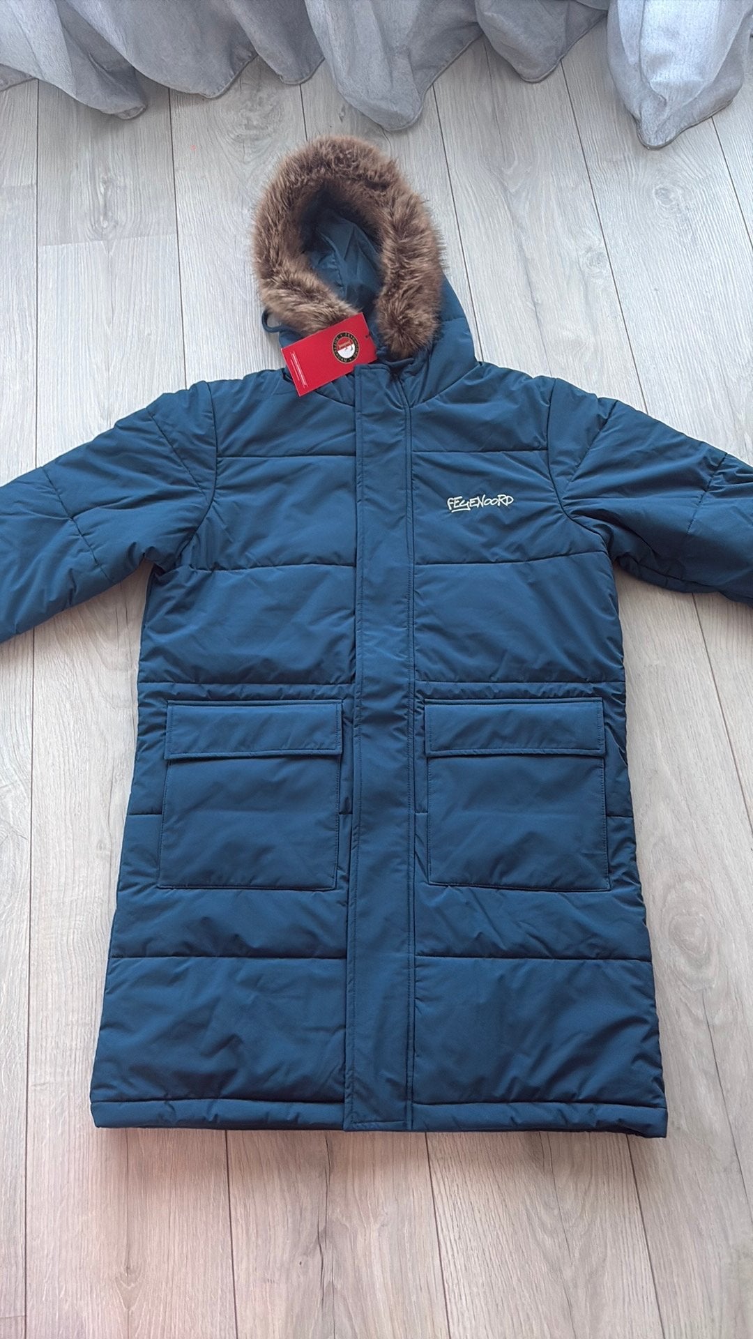 Feyenoord Rotterdam Parka maat S Nieuw, Ophalen of Verzenden, Nieuw, Zwart
