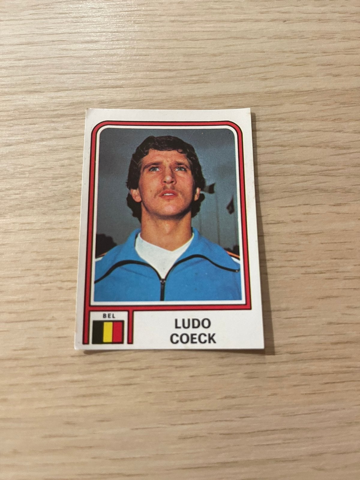 Ludo Coeck Belgie Panini 1978 WK Argentinie, Ophalen of Verzenden, Zo goed als nieuw, Sticker