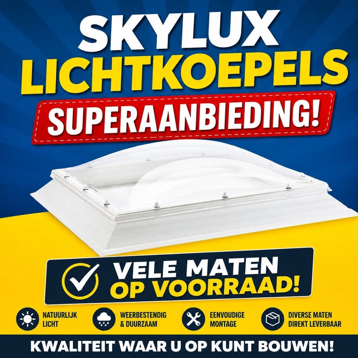SKYLUX LICHTKOEPELS ALLES MOET WEG V.A. €15 excl.btw, Ophalen, Kunststof, Overige kleuren, Overige typen