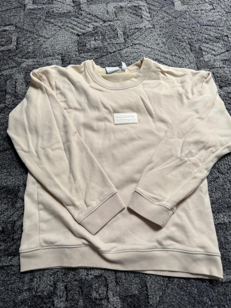 Adidas sweatshirt - Crème - Maat XS, Ophalen of Verzenden, Zo goed als nieuw, Maat 46 (S) of kleiner, Beige