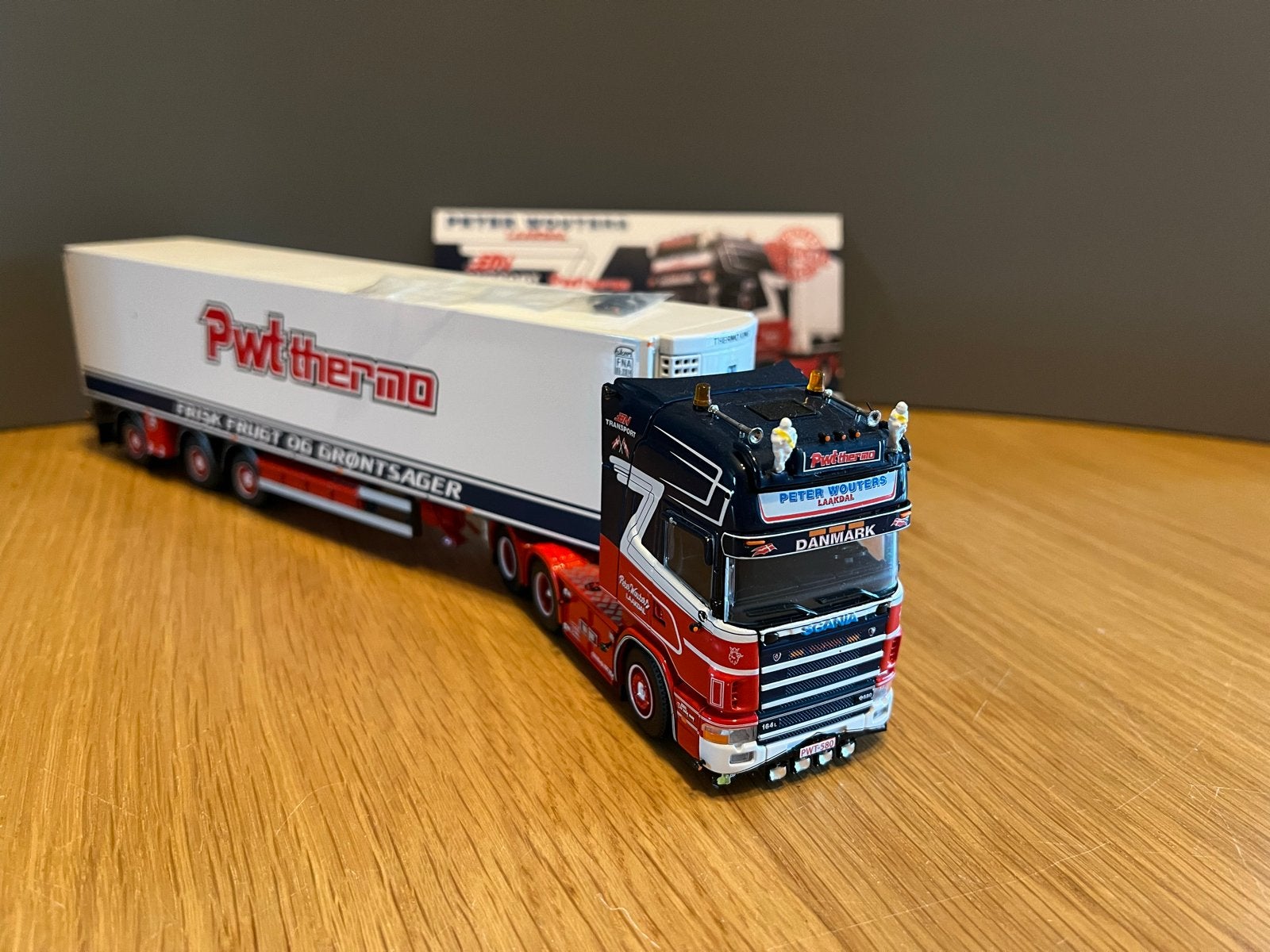 Tekno Scania 164 PWT Thermo modelvrachtwagen, Overige merken, 1:32 tot 1:50, Ophalen of Verzenden, Zo goed als nieuw