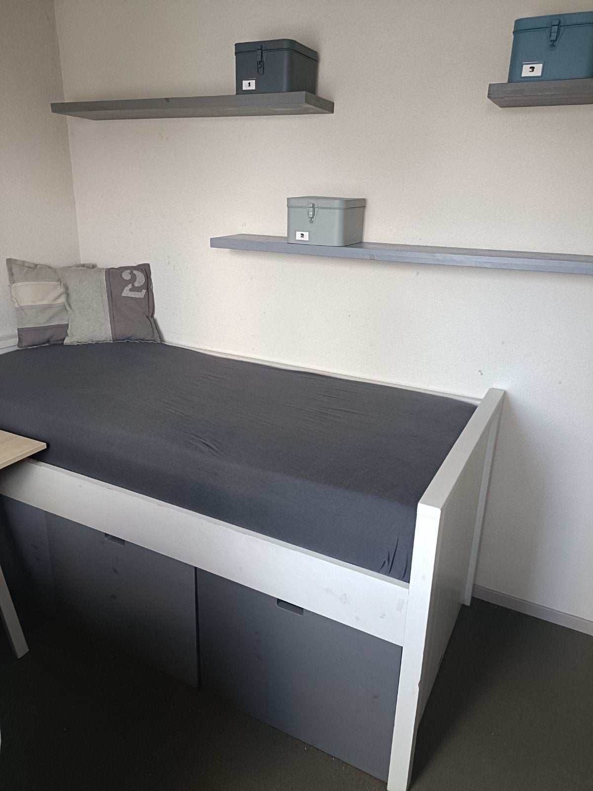 Bopita Bed Timo met opbergbakken, planken en accessoires, Ophalen, Gebruikt, Eenpersoons, Overige maten