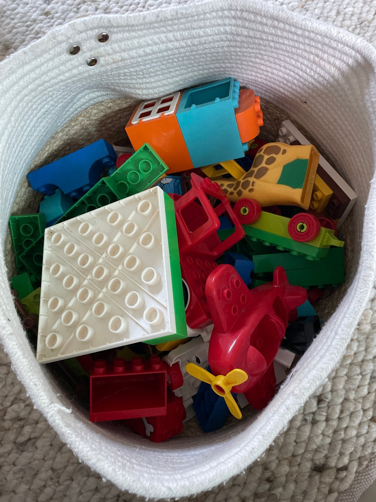 Grote partij LEGO Duplo blokken en figuren, Ophalen of Verzenden, Gebruikt, Overige merken