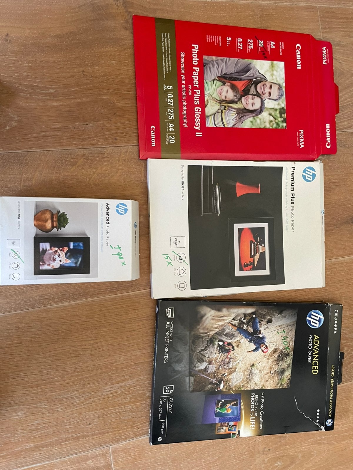 Canon HP foto papier a4 a6 premium advanced glossy, Ophalen of Verzenden, Zo goed als nieuw