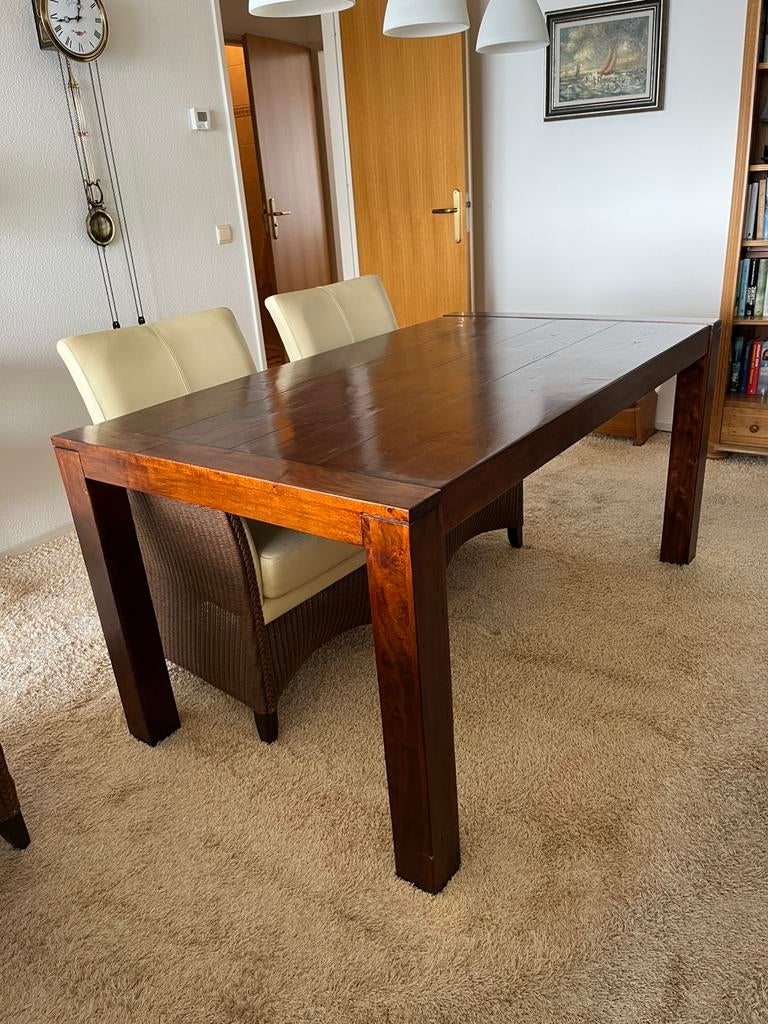 Eettafel 160/90. Zgan, Huis en Inrichting, Tafels | Eettafels, Ophalen, 50 tot 100 cm, Zo goed als nieuw, 150 tot 200 cm