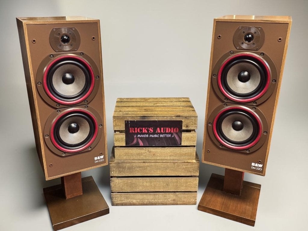 B&W (Bowers & Wilkins) DM220 • BRITSE KWALITEIT • INCL. VOET, Ophalen, Inclusief standaarden, Speakerset, BMW DM220 • INCL. STEVIGE VOET • EXCL. FRONTDOEKEN