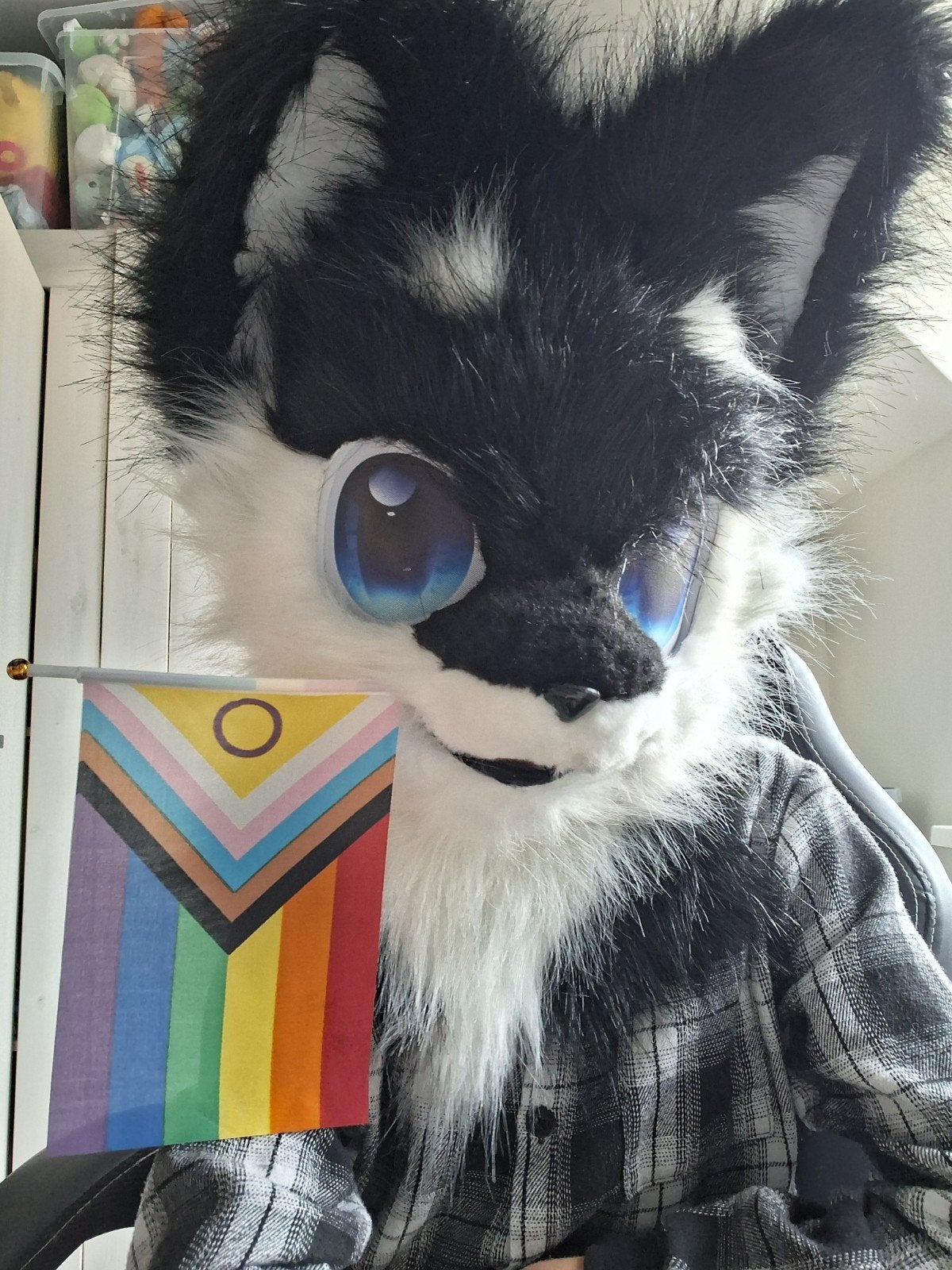 fursuit for TRADE, Ophalen