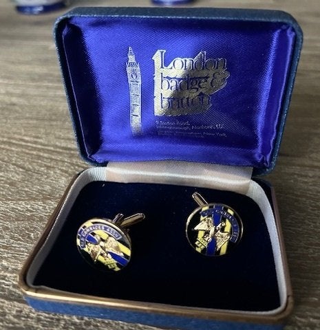 Manchetknopen Old Comrades ASSN, Ophalen of Verzenden, Zo goed als nieuw, Overige materialen