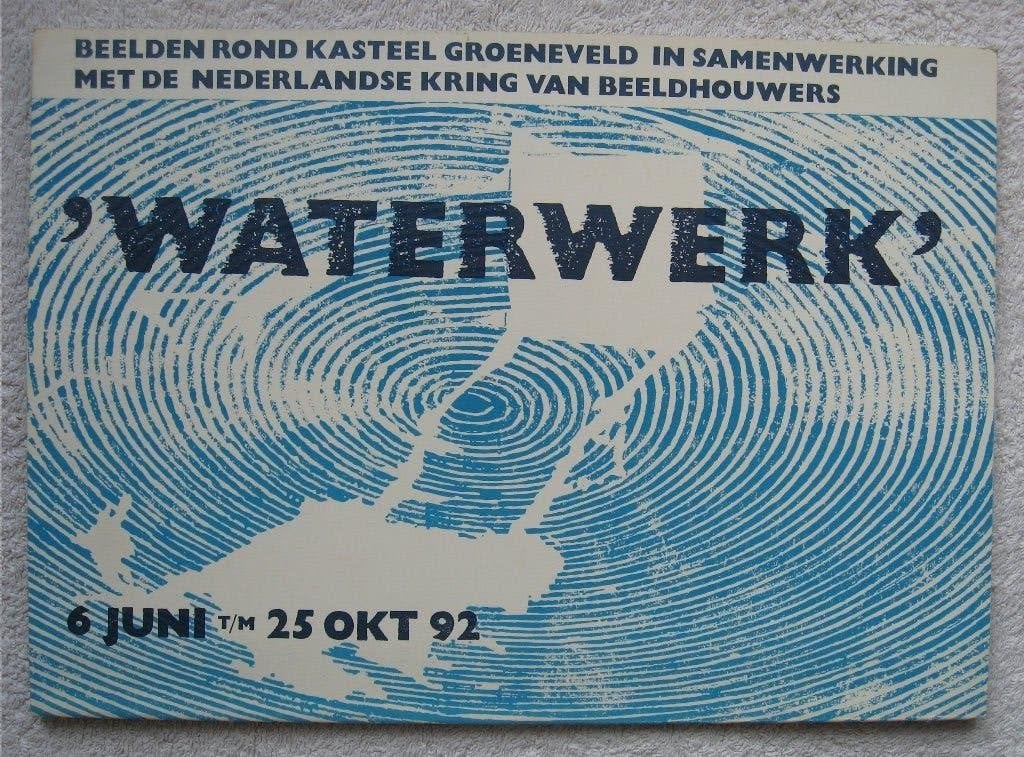 catalogus beelden rond Kasteel Groeneveld (WATERWERK) 1992, Ophalen of Verzenden, Zo goed als nieuw, Inekeke Westdijk, Catalogus