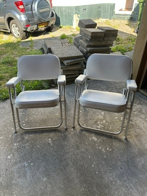2 x (Springfield) dekstoel aluminium  klapbaar, Caravans en Kamperen, Kampeermeubelen, Gebruikt, Campingstoel, Ophalen