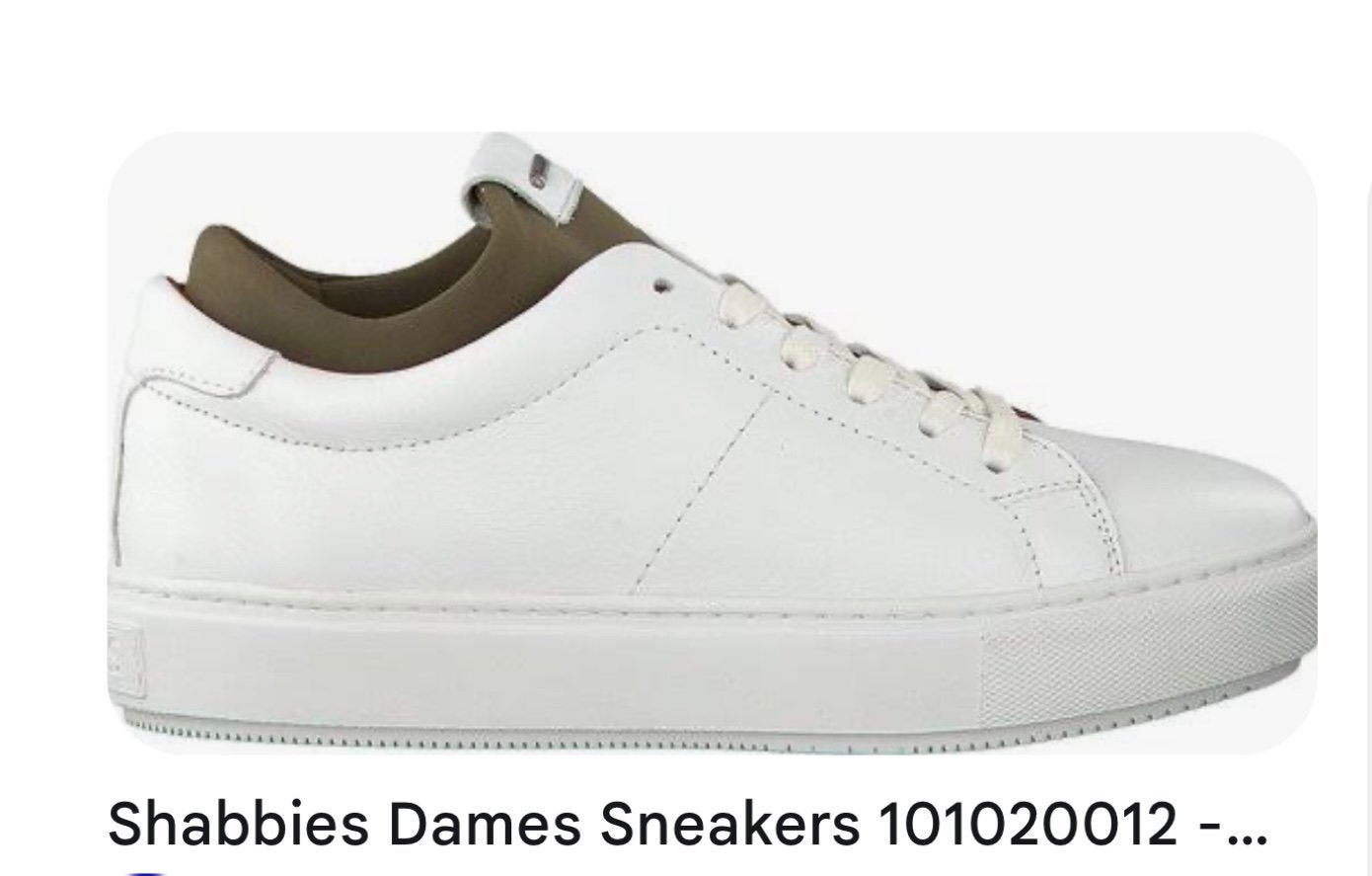 Shabbies sneakers. Fred de la Bretoniere. Maat 37., Ophalen of Verzenden, Zo goed als nieuw, Wit, Sneakers of Gympen