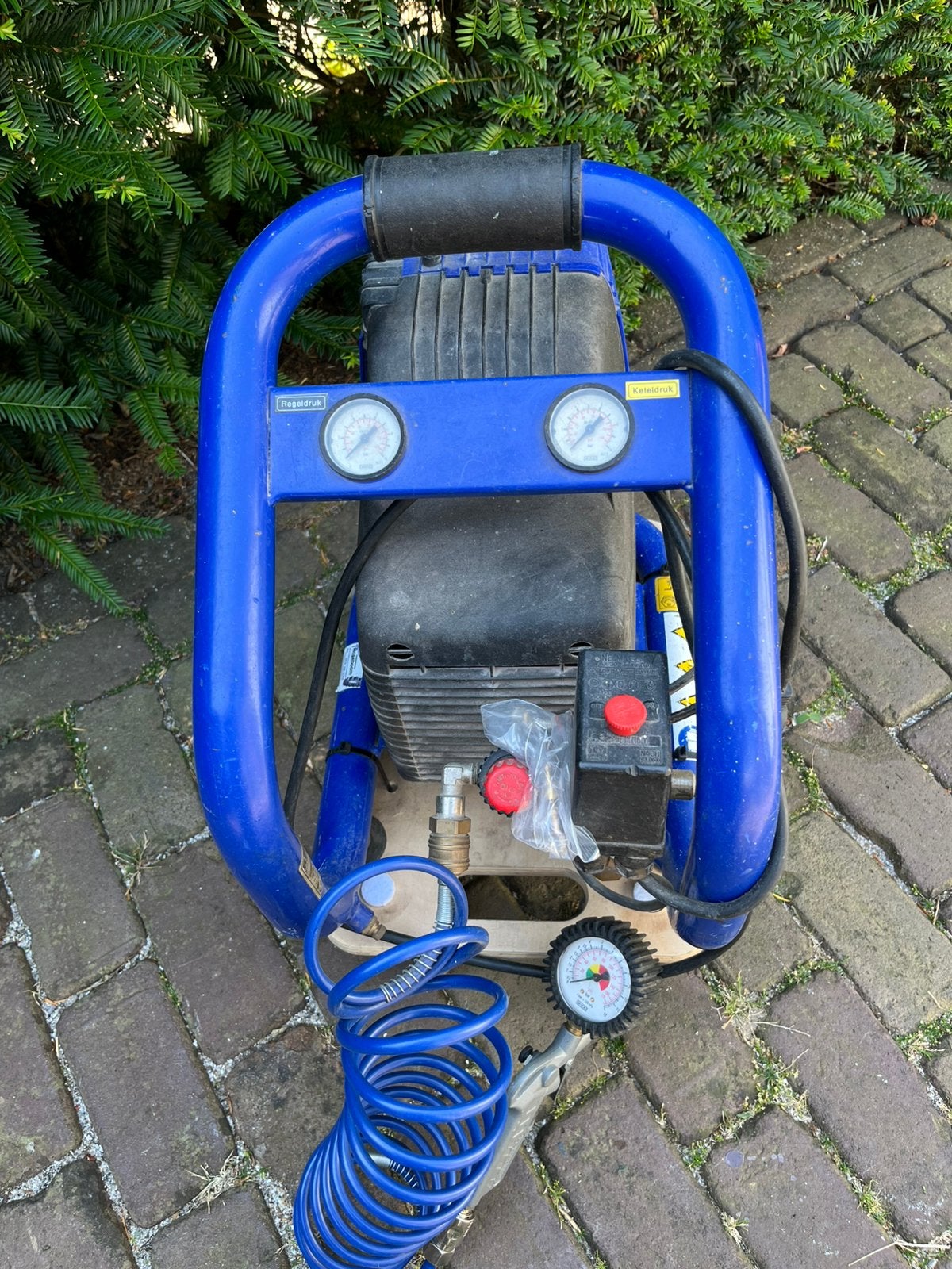 Mini-compressor Elektra Beckum Power 150 - 8 bar, Doe-het-zelf en Verbouw, Compressors, Ophalen, Gebruikt, 6 tot 10 bar, Minder dan 200 liter/min