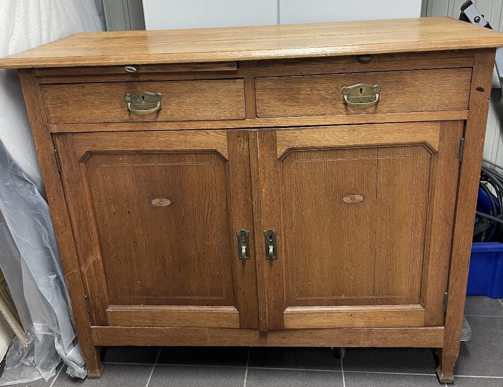 Leuk brocante eikenhouten kastje, Antiek en Kunst, Ophalen