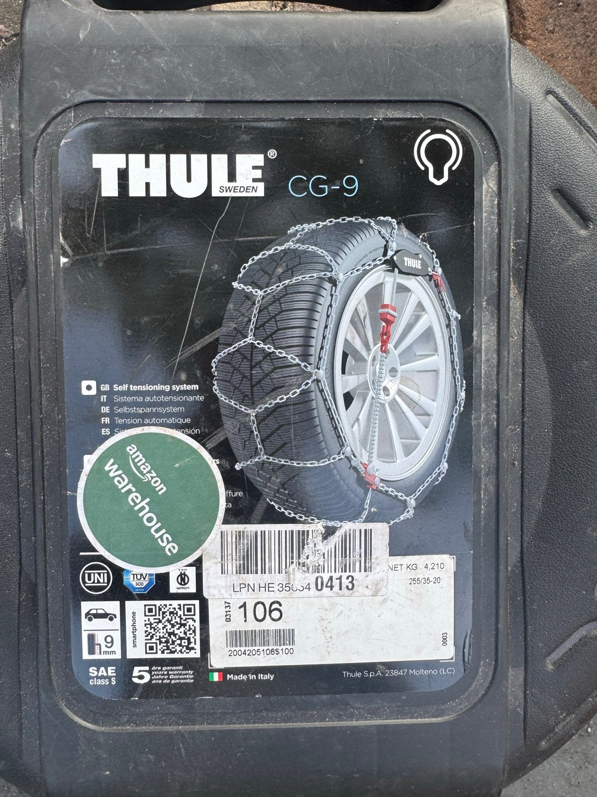 Thule CG-9 sneeuwkettingen - Maat 106, Ophalen, Zo goed als nieuw