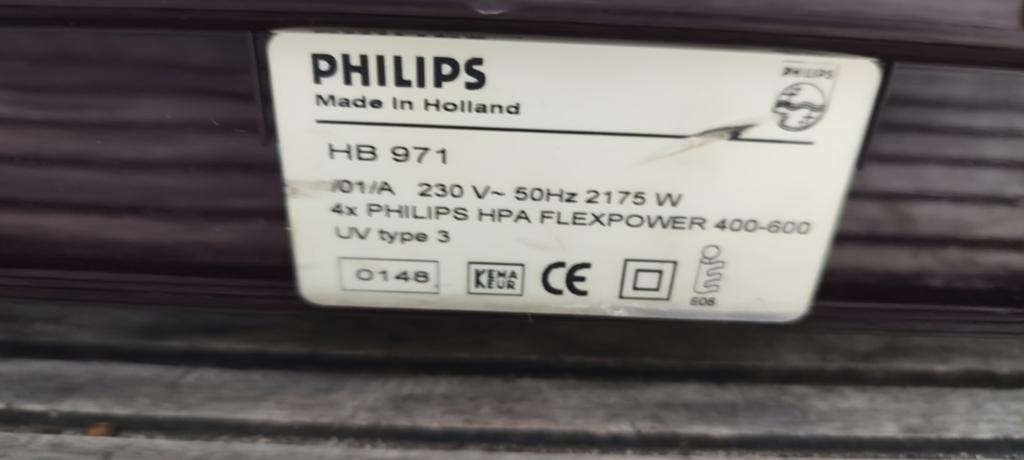 Philips Sunmobile HB 971 Zonnebank, Witgoed en Apparatuur, Zonnebanken en Gezichtsbruiners, Ophalen of Verzenden, Gebruikt, Zonnebank enkelzijdig