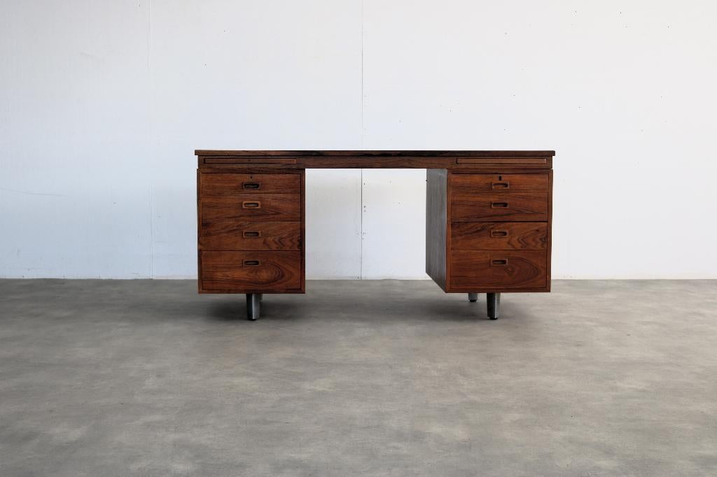 vintage bureau | rosewood | Nipu | jaren 60, Gebruikt, ., Ophalen of Verzenden, .