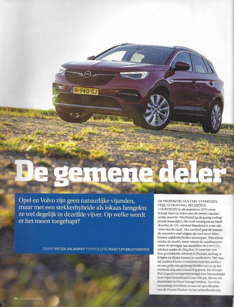 Autovisietest Opel Grandland versus Volvo XC40 2020, Ophalen of Verzenden, Gelezen, Opel