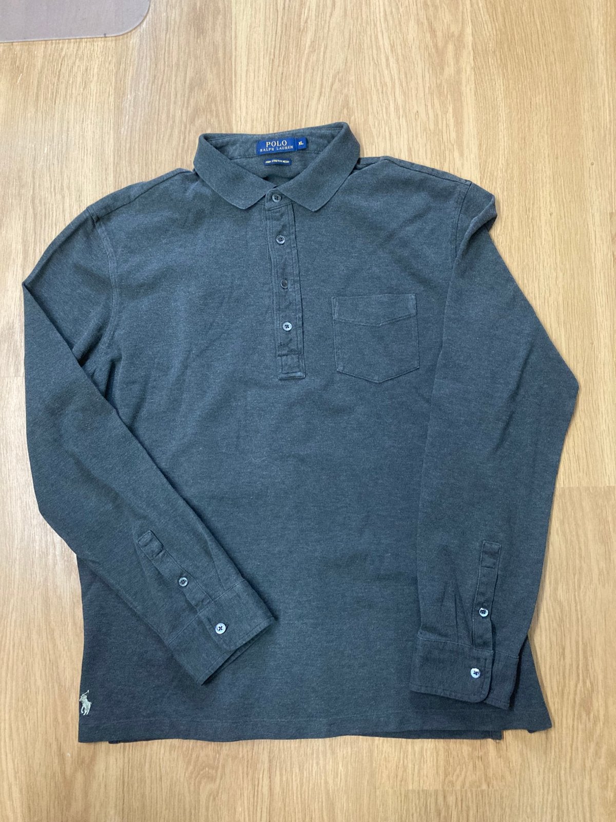 Ralph Lauren Rugbyshirt - Grey - XL, Ralph Lauren, Maat 56/58 (XL), Ophalen of Verzenden, Zo goed als nieuw