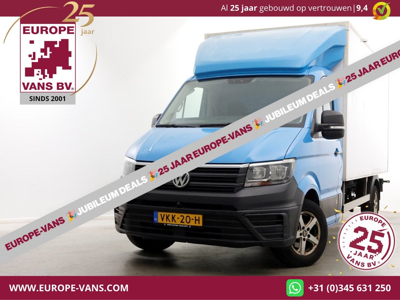 Volkswagen Crafter 35 2.0 TDI E6 Bakwagen met achterdeuren 2, Voorwielaandrijving, Parkeersensor, Gebruikt, Euro 6