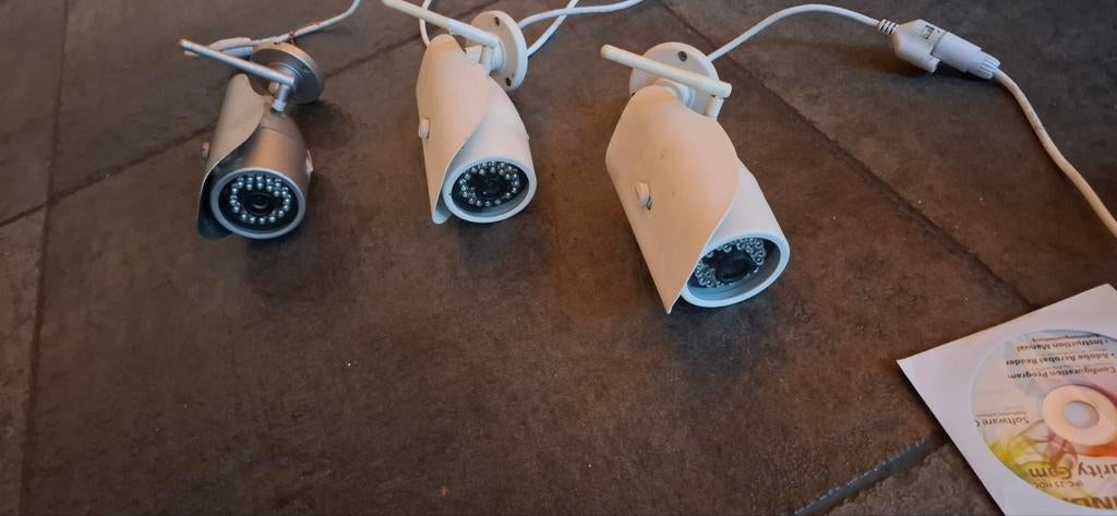 3 x Maginon draadloze wifi ip camera's, Audio, Tv en Foto, Videobewaking, Ophalen of Verzenden