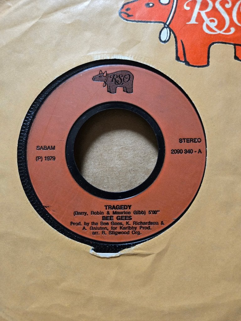 Bee gees - Tragedy, Gebruikt, 7 inch, Ophalen of Verzenden, Pop