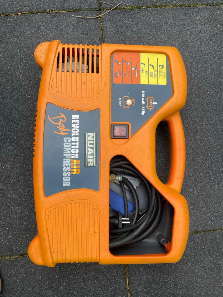 Nuair Revolution Air Compressor 1.5HP 8 Bar, Doe-het-zelf en Verbouw, Compressors, Ophalen, Gebruikt, 6 tot 10 bar, Minder dan 200 liter/min