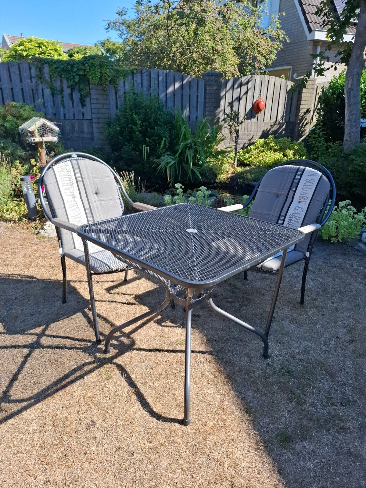 Royal Garden Comfort 2 Tuinstoelen en Tuintafel incl kussens, Tuin en Terras, Ophalen, Overige materialen, Zo goed als nieuw, Tuinset