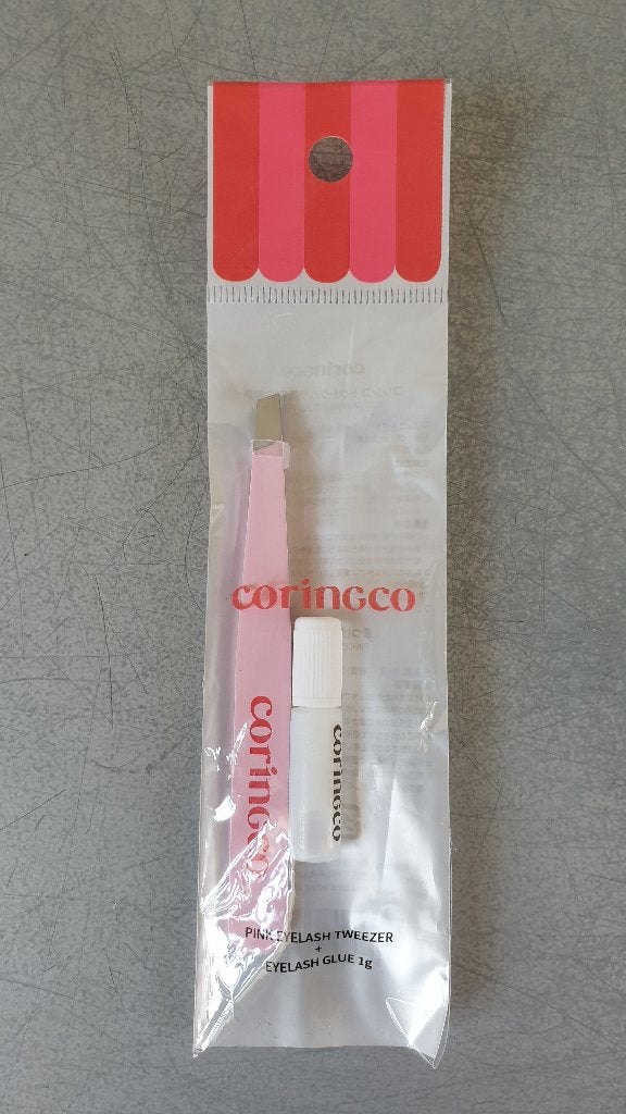 NIEUW! Japanse roze pincet en wimperlijm ongeopend K-beauty, Ogen, Nieuw, Ophalen of Verzenden, Roze