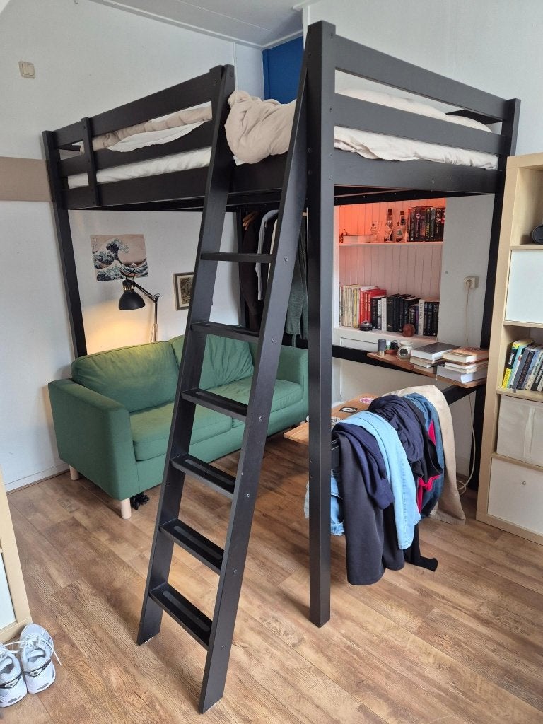 Hoogslaper, STORA IKEA, Huis en Inrichting, Slaapkamer | Stapelbedden en Hoogslapers, Ophalen, Gebruikt, Hoogslaper, 140 cm