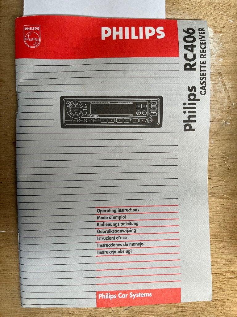 Radio cassette recorder Philips RC406, Auto diversen, Autoradio's, Ophalen, Zo goed als nieuw