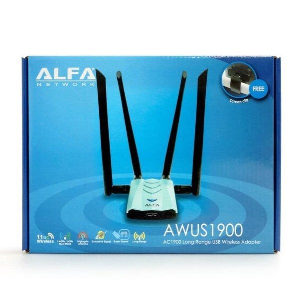 Alfa Network AWUS 1900 USB Wireless Adapter, Computers en Software, Netwerkkaarten, Ophalen of Verzenden, Nieuw, Extern, Alfa Network