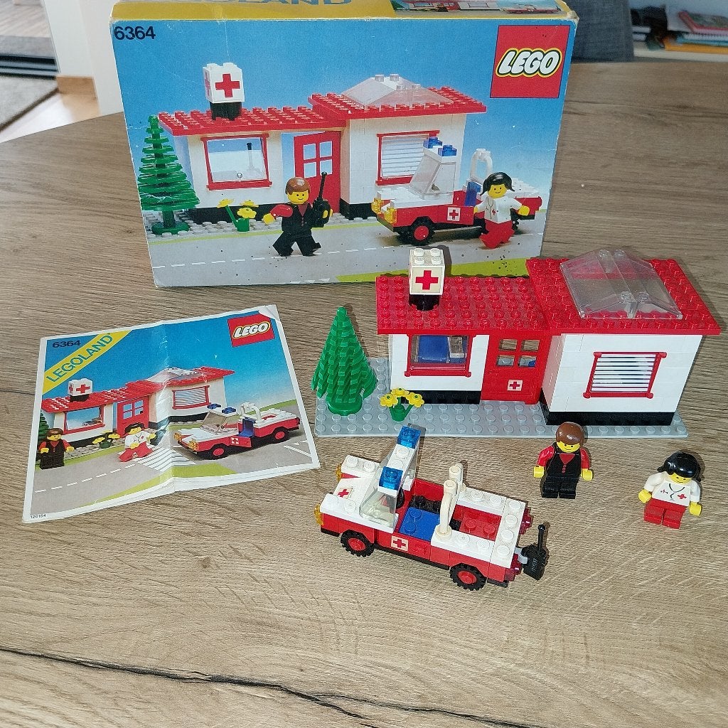 lego set 6364 EHBO post, Ophalen, Gebruikt, Inclusief instructies, Lego