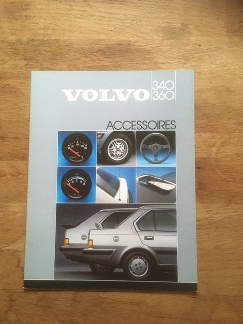 Volvo 340 360 Accessoires brochure   1986    NL, Gelezen, Volvo, Volvo, Ophalen of Verzenden