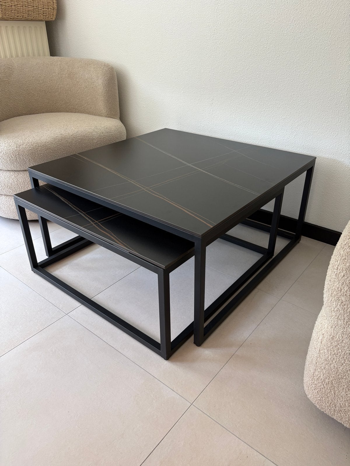 Moderne Keramische Krasvrije Salontafel!, Huis en Inrichting, Tafels | Salontafels, Ophalen, 50 tot 100 cm, Overige materialen