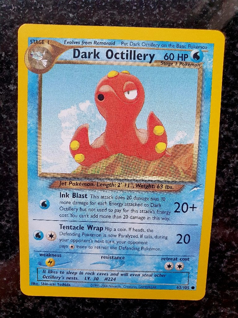 Pokemon Dark Octillery, Ophalen of Verzenden, Zo goed als nieuw, Losse kaart