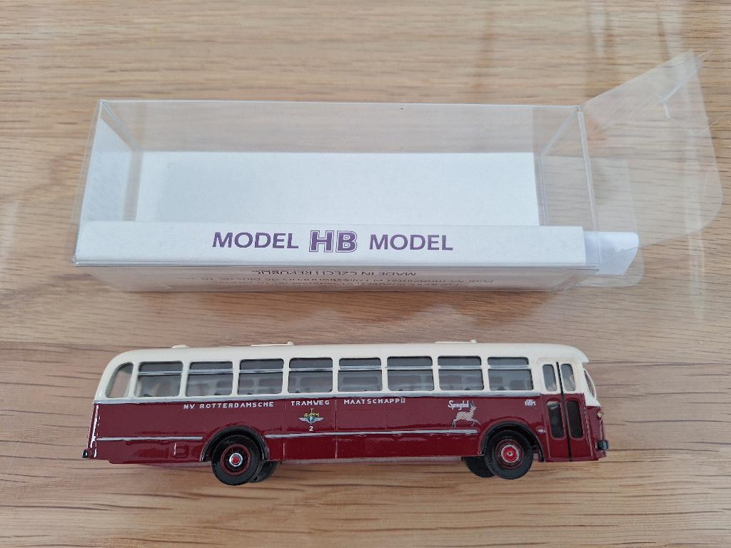 HB Model RTM Bus Leyland 4100 werkspoor 1956, Ophalen, Zo goed als nieuw, Bus of Vrachtwagen, Overige merken