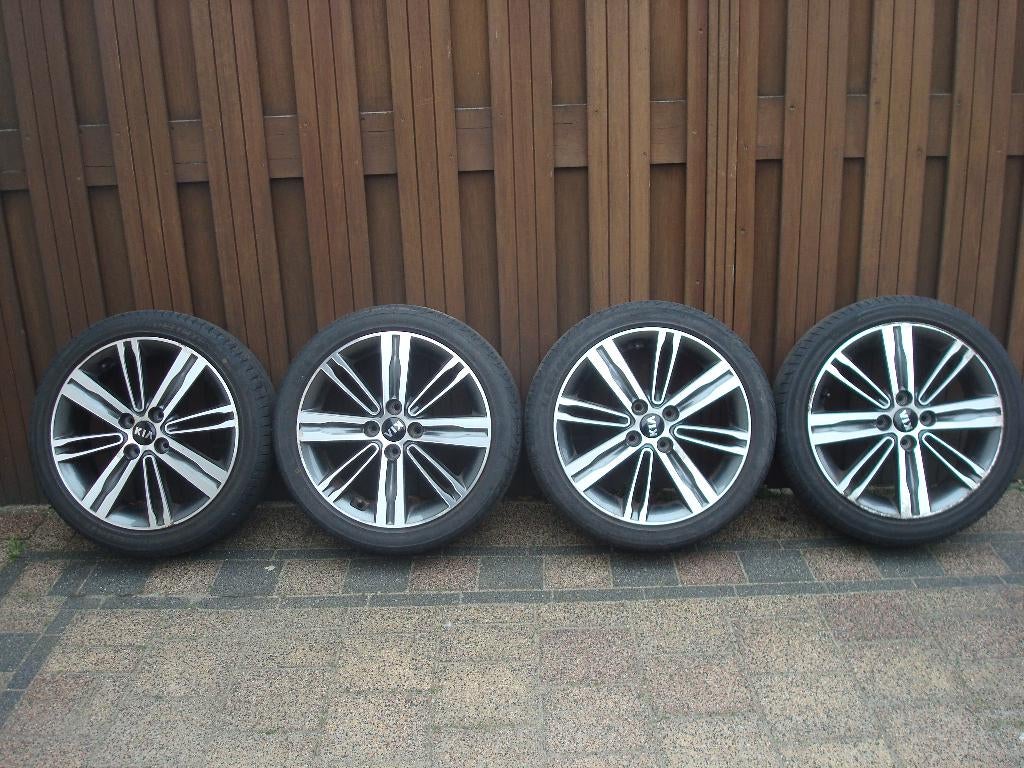 4x SPORTVELGEN MET BANDEN ., Auto-onderdelen, Banden en Velgen, Ophalen, Gebruikt, 16 inch, Banden en Velgen