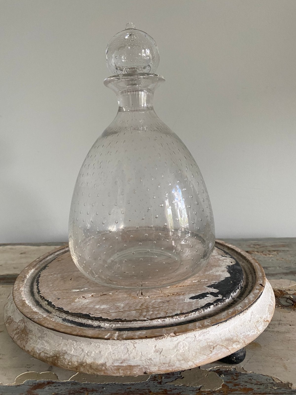 Brocante: Glazen karaf, karafje, Ophalen of Verzenden