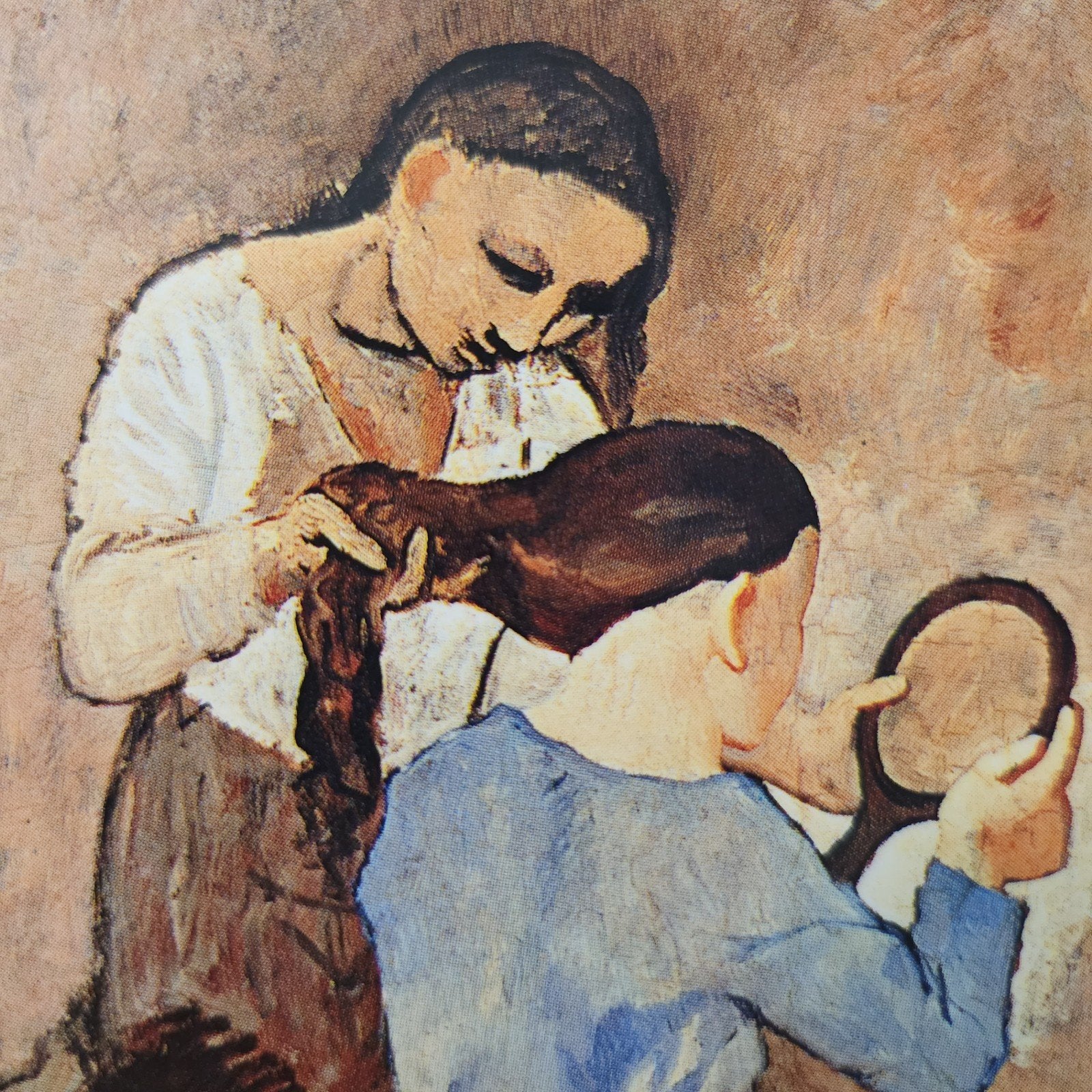 Kunstkaart Picasso - La Coiffure (1906), Verzenden, 1980 tot heden, Ongelopen, Cultuur en Media
