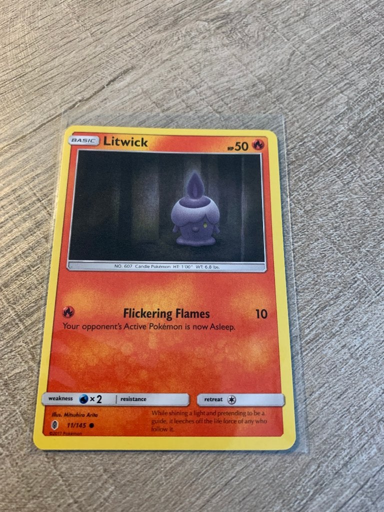 Litwick 011/145 Guardians Rising - Pokémon Kaart, Ophalen of Verzenden, Nieuw, Losse kaart