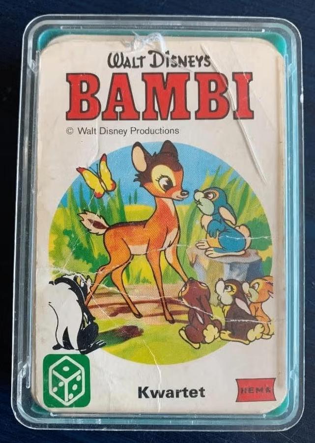 Disney kwartet Bambi, bambie, Verzamelen, Ophalen of Verzenden, Gebruikt, Kwartet(ten)