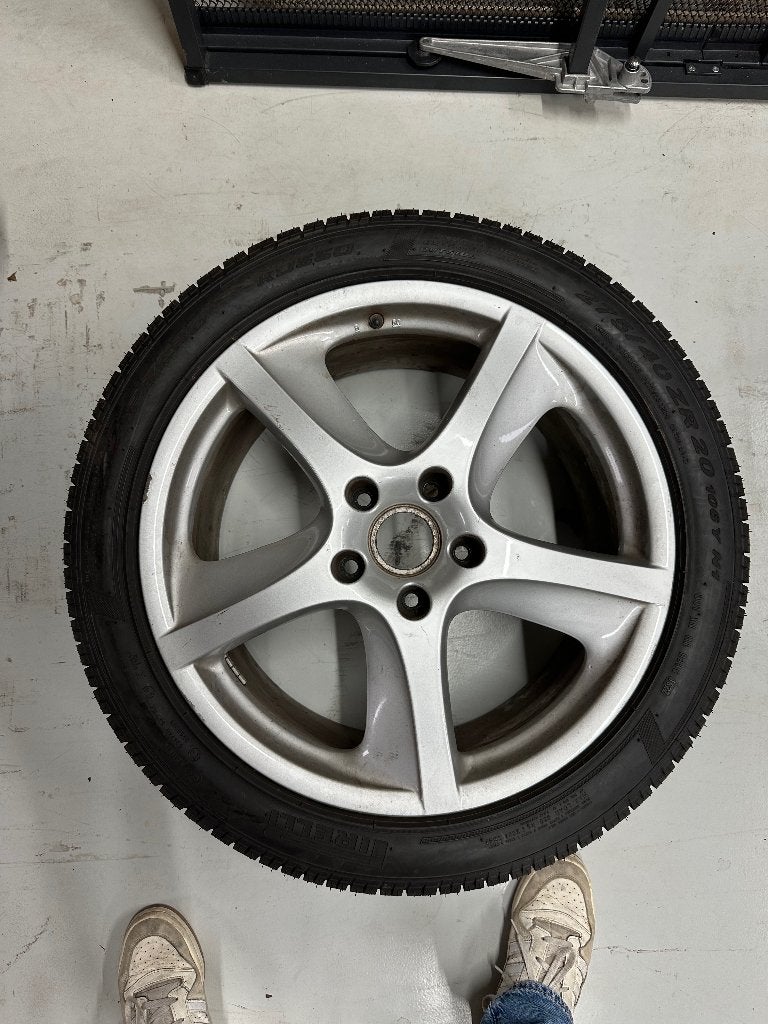Porsche Cayenne velgen 20" Sport Techno, Gebruikt, 275 mm, Banden en Velgen, Ophalen of Verzenden
