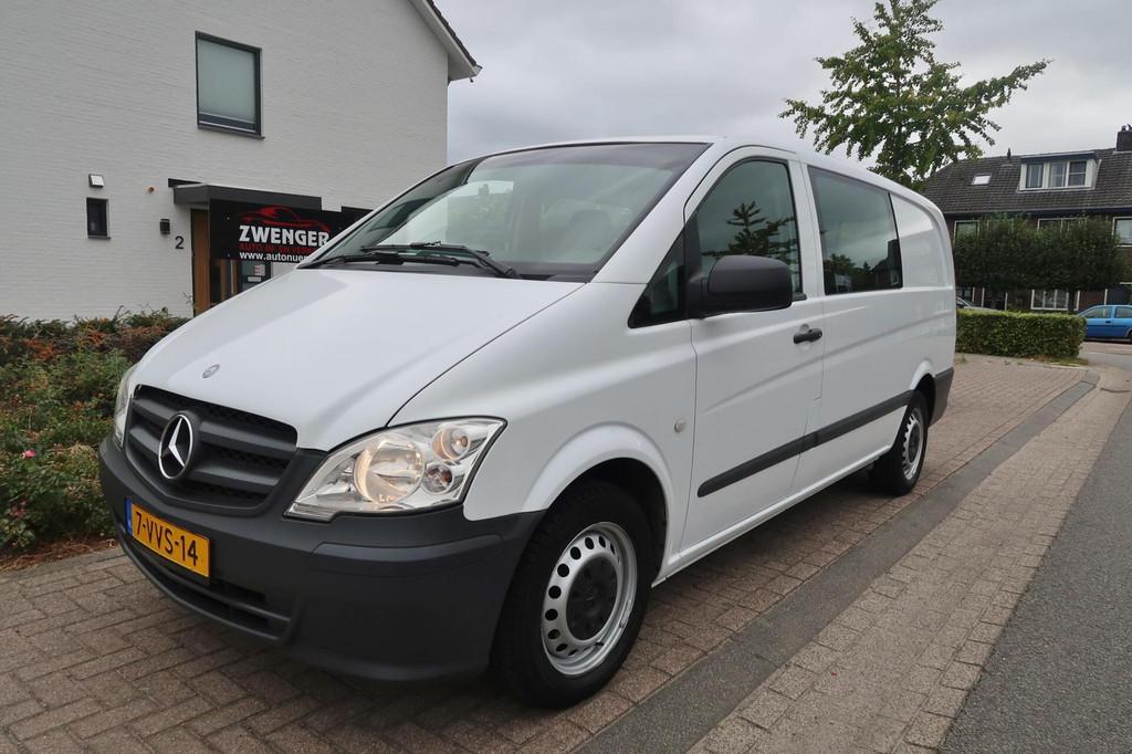 Mercedes Vito Bestel 113 CDI 320 Lang Aut ROLSTOELVERVOER|JO, Auto's, Mercedes-Benz, Euro 5, Gebruikt, Zwart, 2000 kg